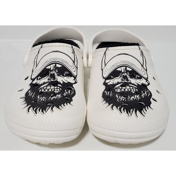 Luke Combs Special Edition Skull CROCS Lined Size Men 8 Women 10 White main image 6